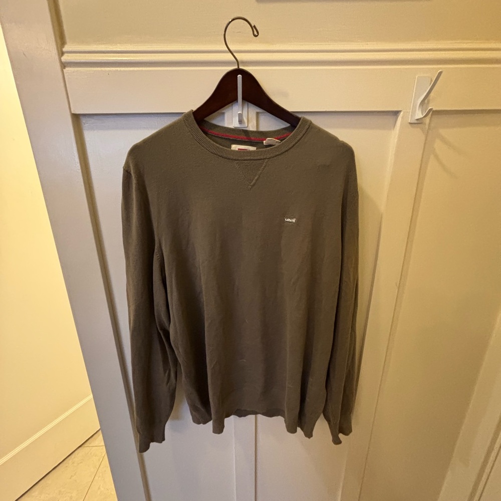 Levi's Olive Crewneck Sweater